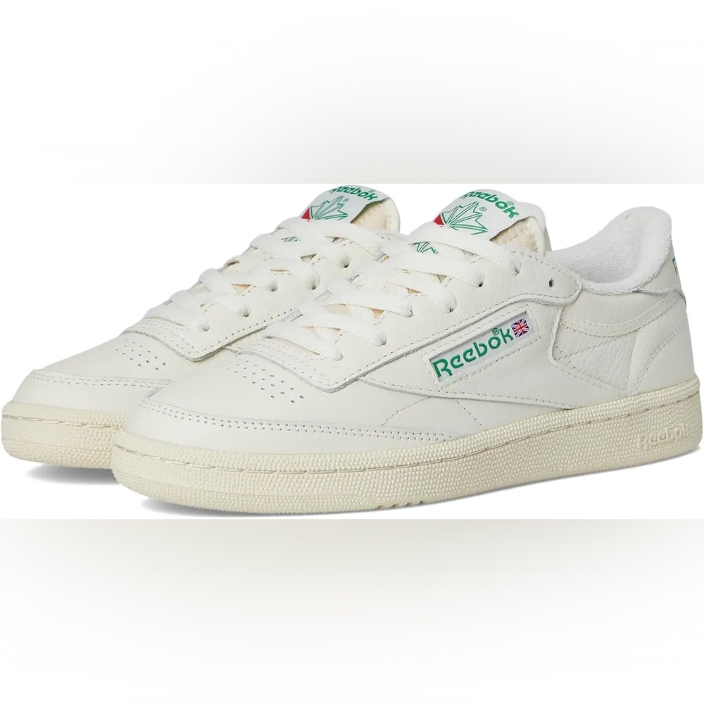 Reebok Club C Vintage Retro Canvas Sneakers Cream Women’s Size 9